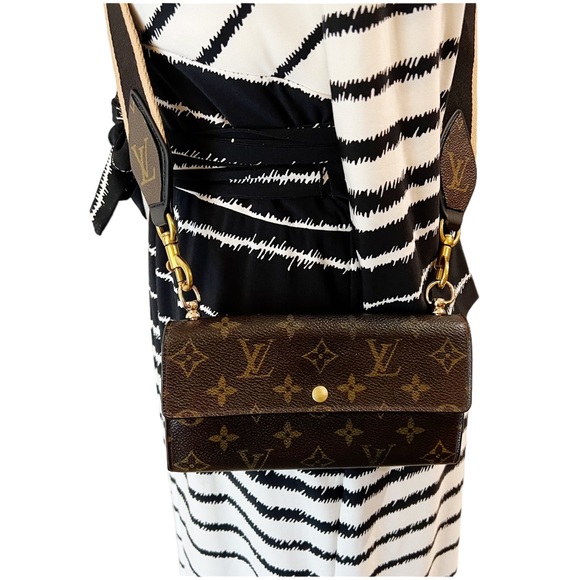 New Custom Replacement Purse Crossbody Strap Made With Authentic LV Canvas - Picture 5 of 8